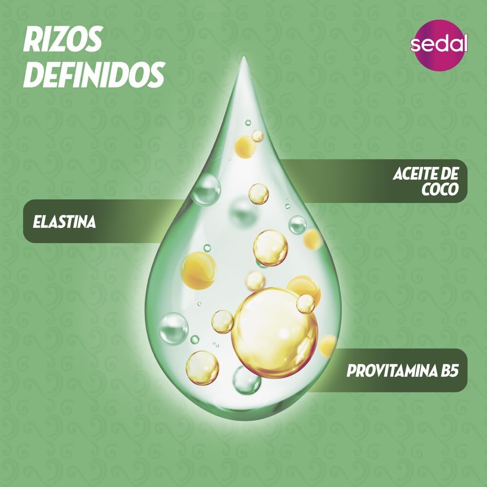 Sedal Rizos Definidos hidratación 24H con tecnología HYDRA-ACTIVE.
