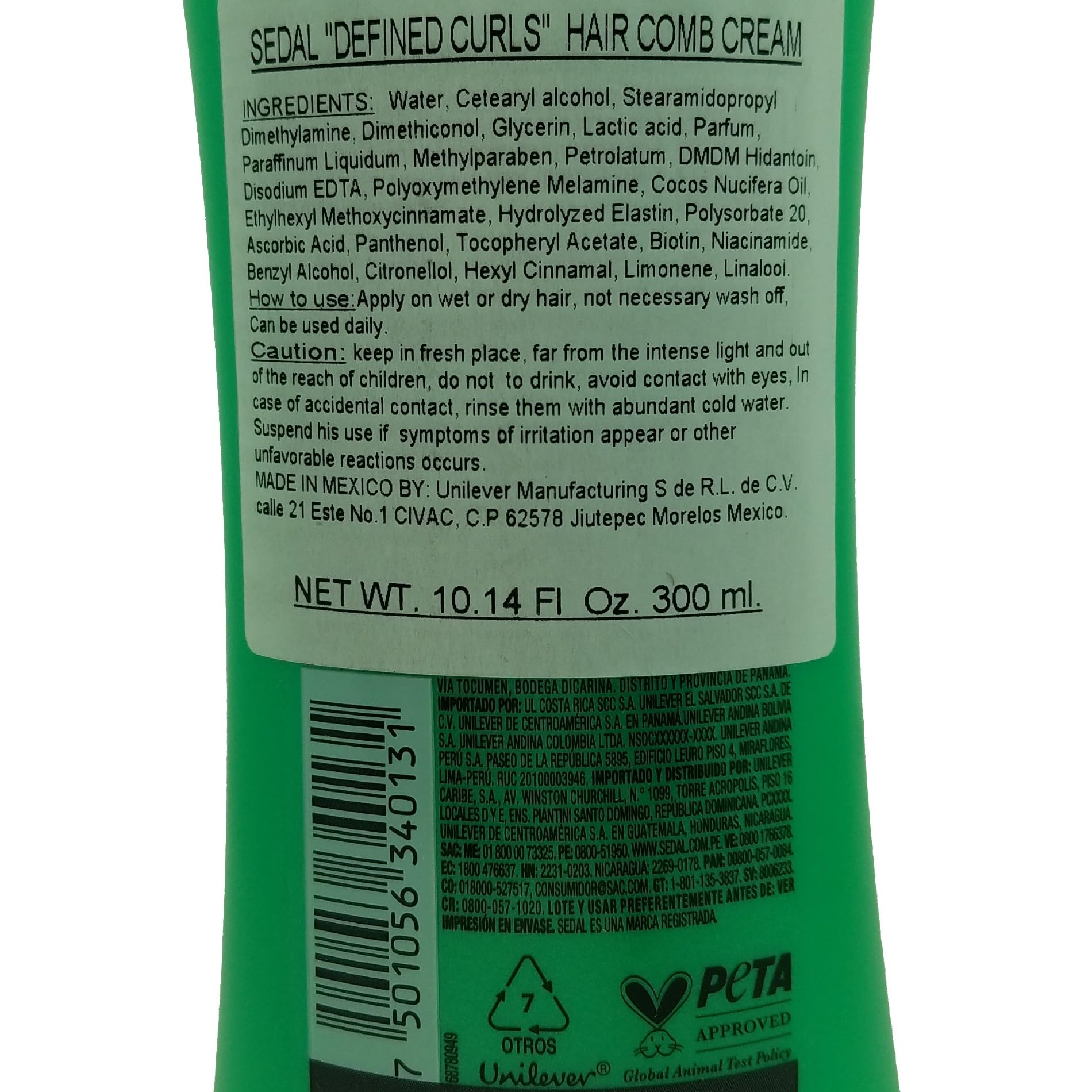 Sedal Rizos Definidos con provitamina B5 para hidratar rizos.