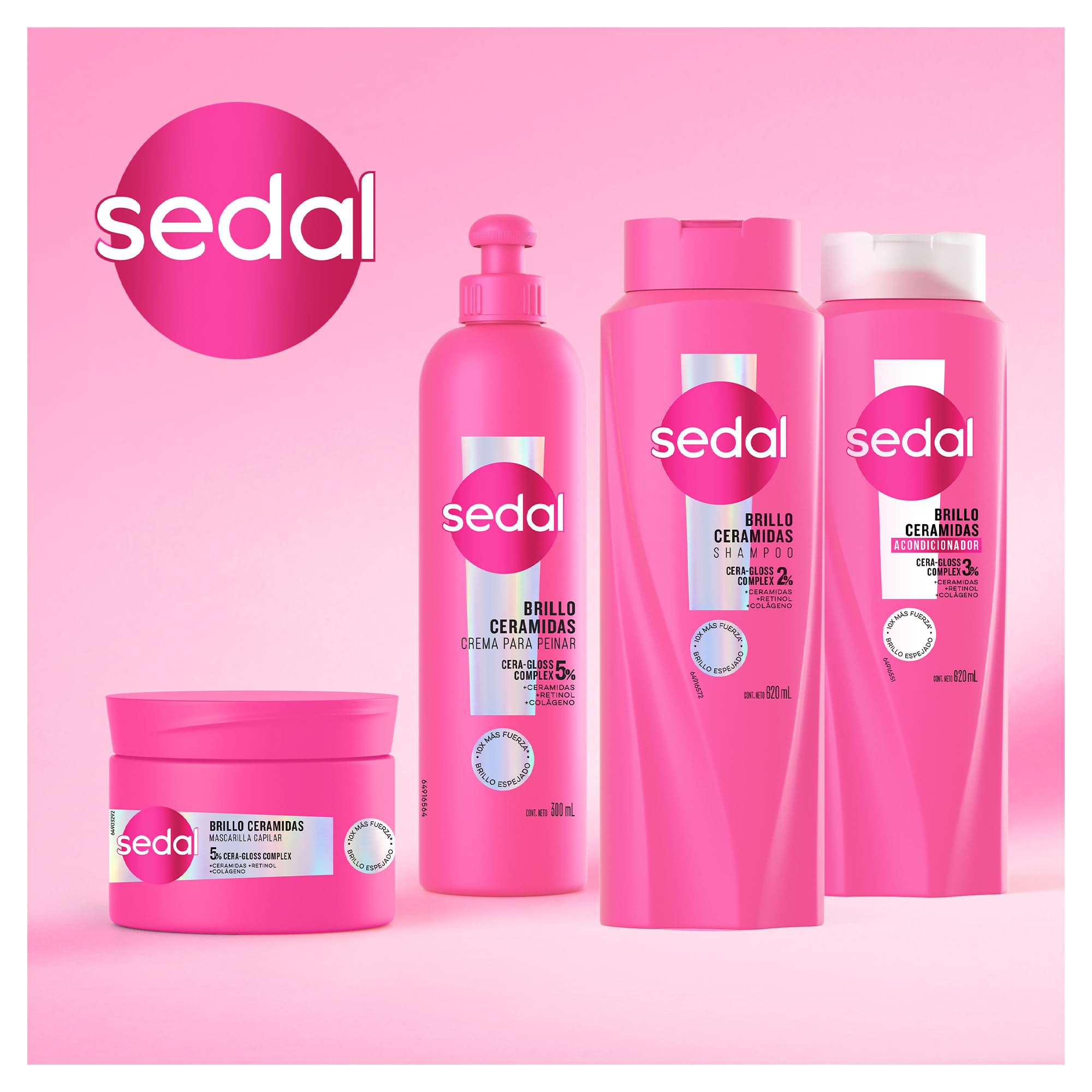 Sin fragancia Sedal S.O.S. Ceramidas, ideal para cuero cabelludo sensible.