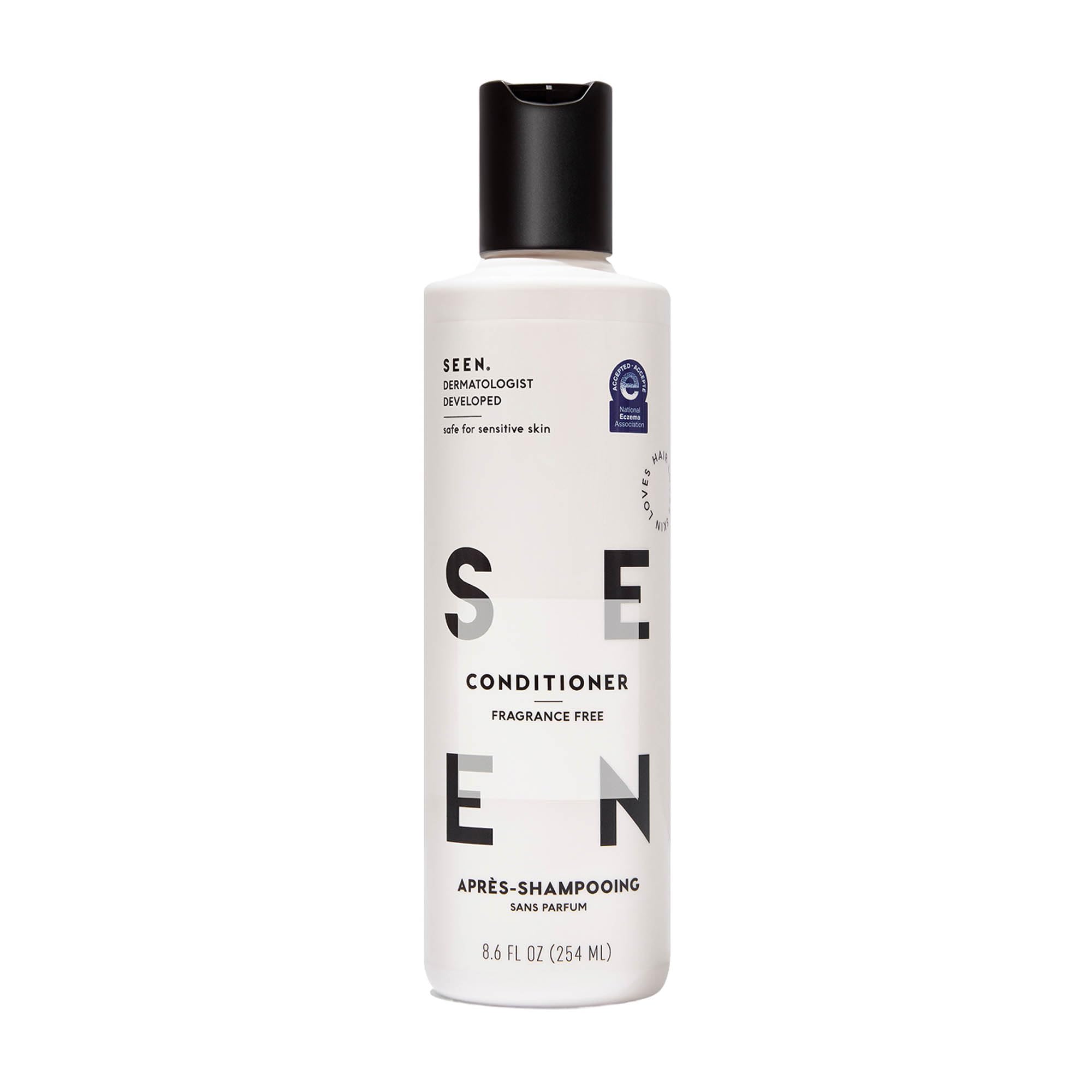 SEEN Acondicionador sin fragancia, botella, desenreda y suaviza el cabello.