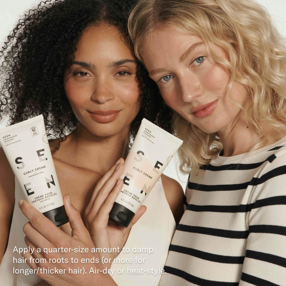 SEEN Curly Creme contrôle du frisottis et brillance naturelle.