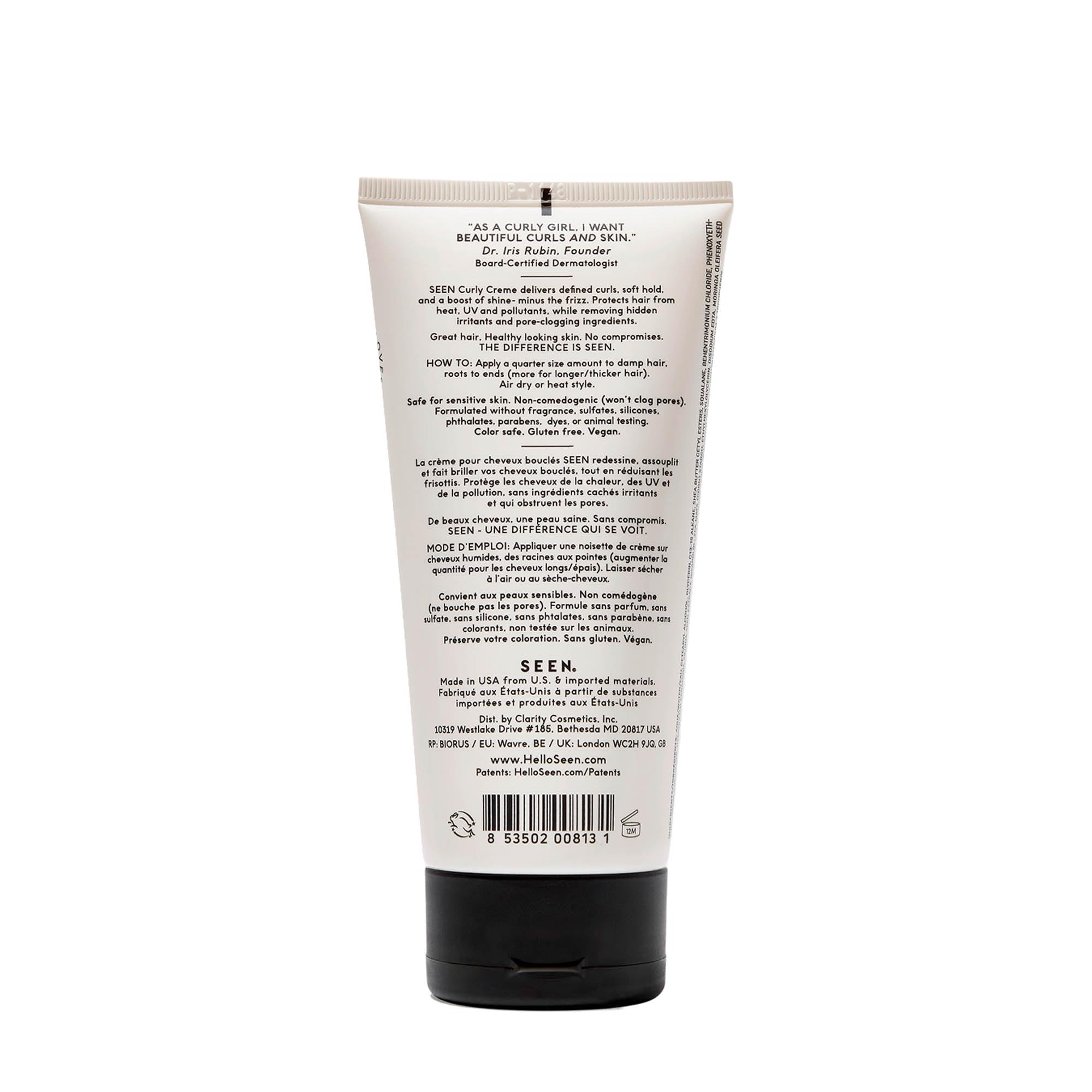 Textura suave y brillo en rizos con SEEN Curly Creme
