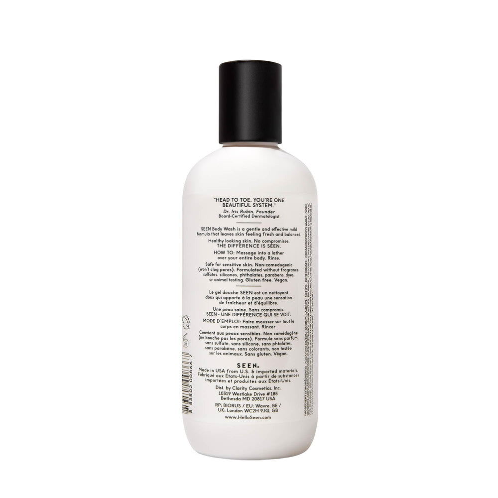 Texture mousse douce du gel-douche SEEN pour une sensation agréable.