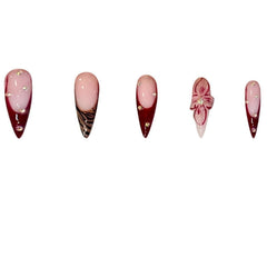 SEENEY juego completo 24 piezas de uñas falsas para una manicura rápida