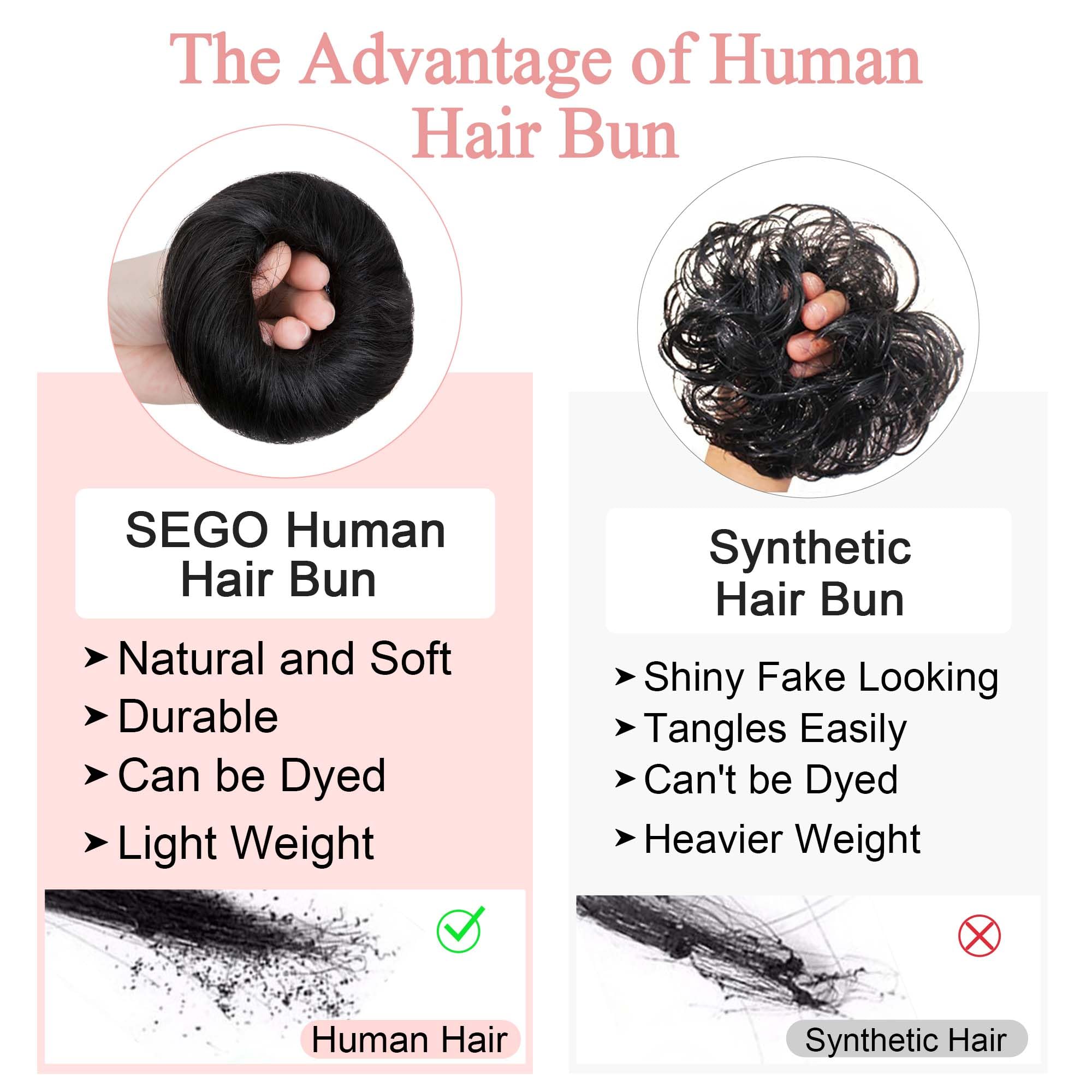 SEGO, extensiones de pelo natural, añaden longitud y plenitud.