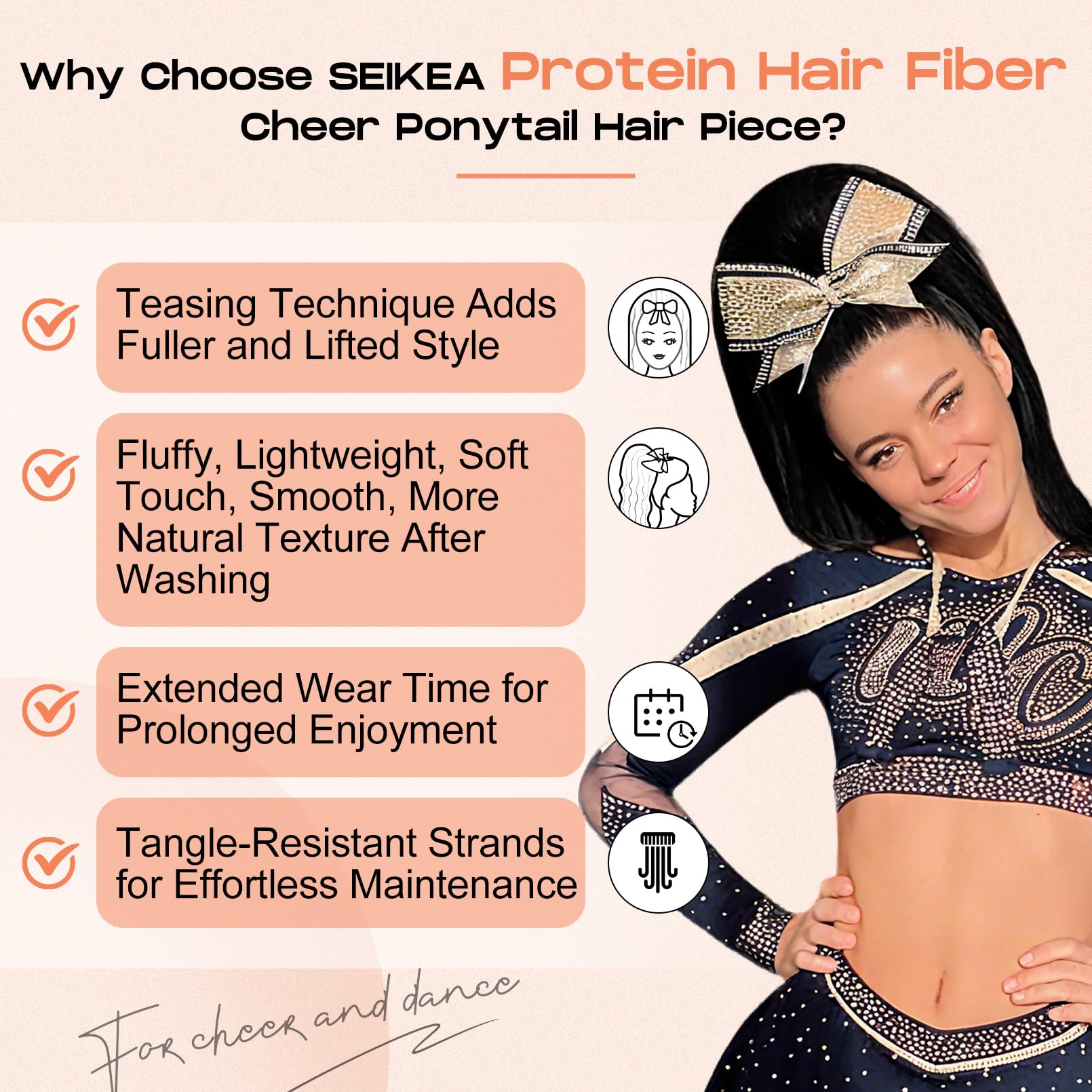 SEIKEA Cheer Ponytail permite cambiar looks al instante sin visitas al salón.