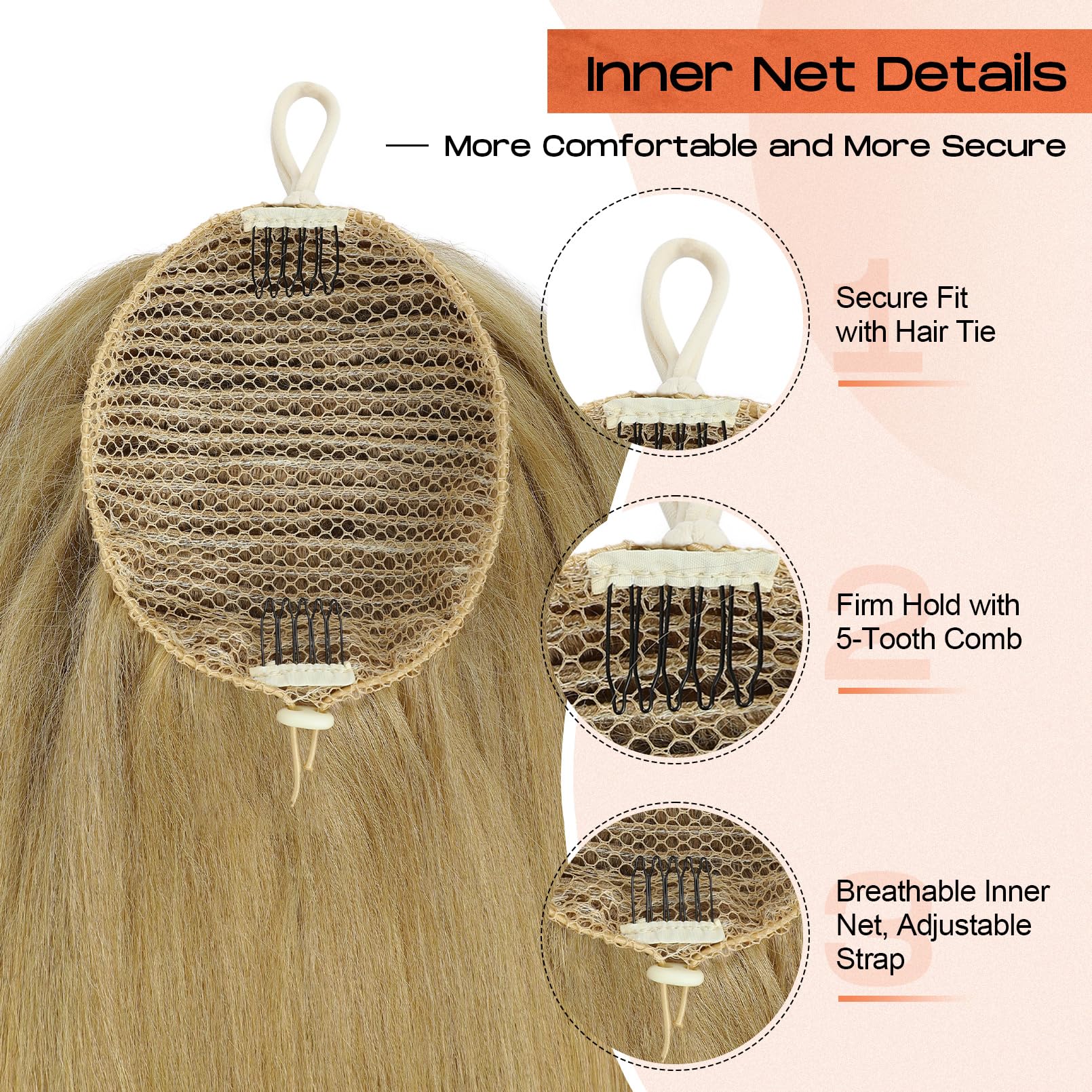 SEIKEA Cheer Ponytail guía de montaje para colocación rápida en minutos.