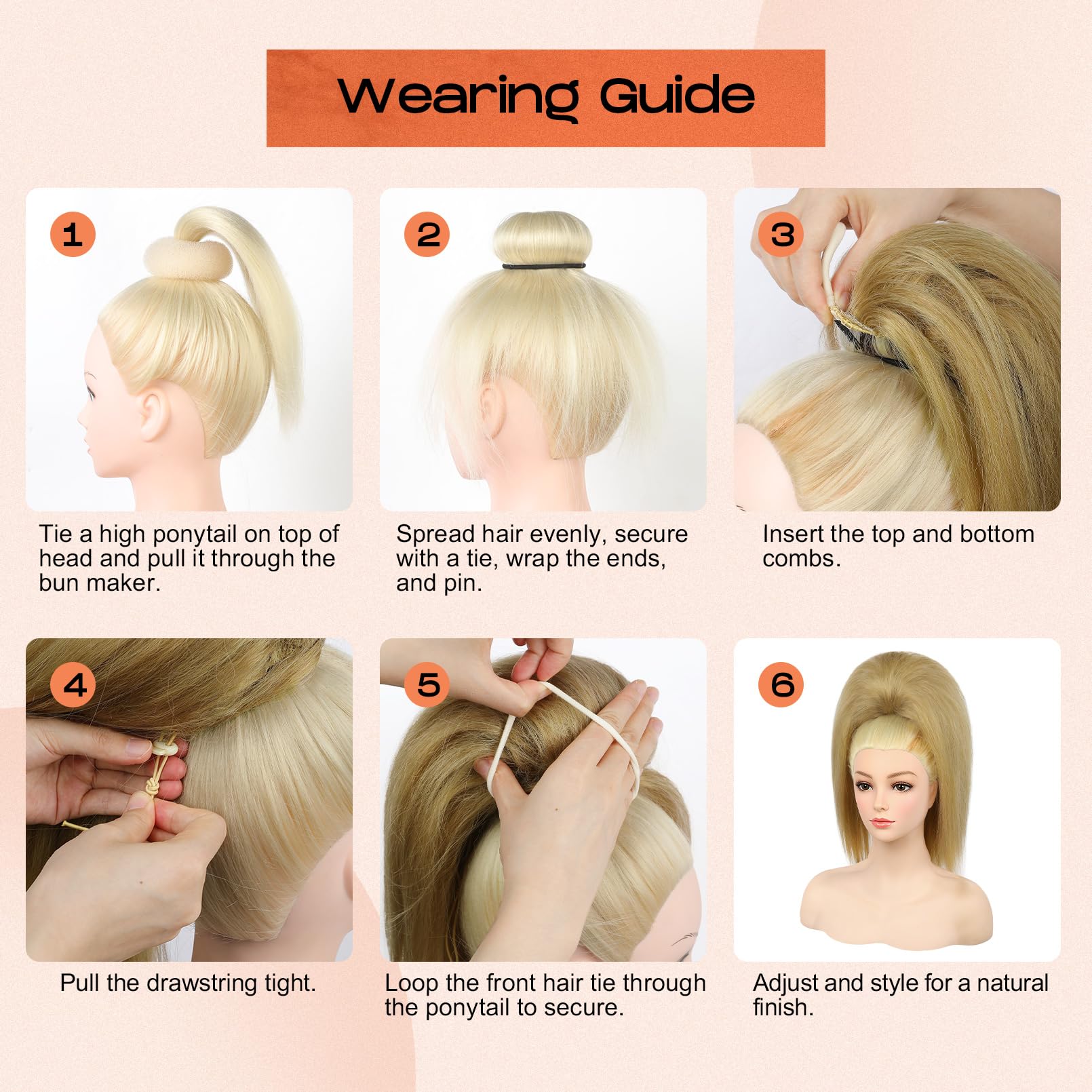 SEIKEA Cheer Ponytail ideal para presentaciones, competencias y bailes con movimiento seguro.