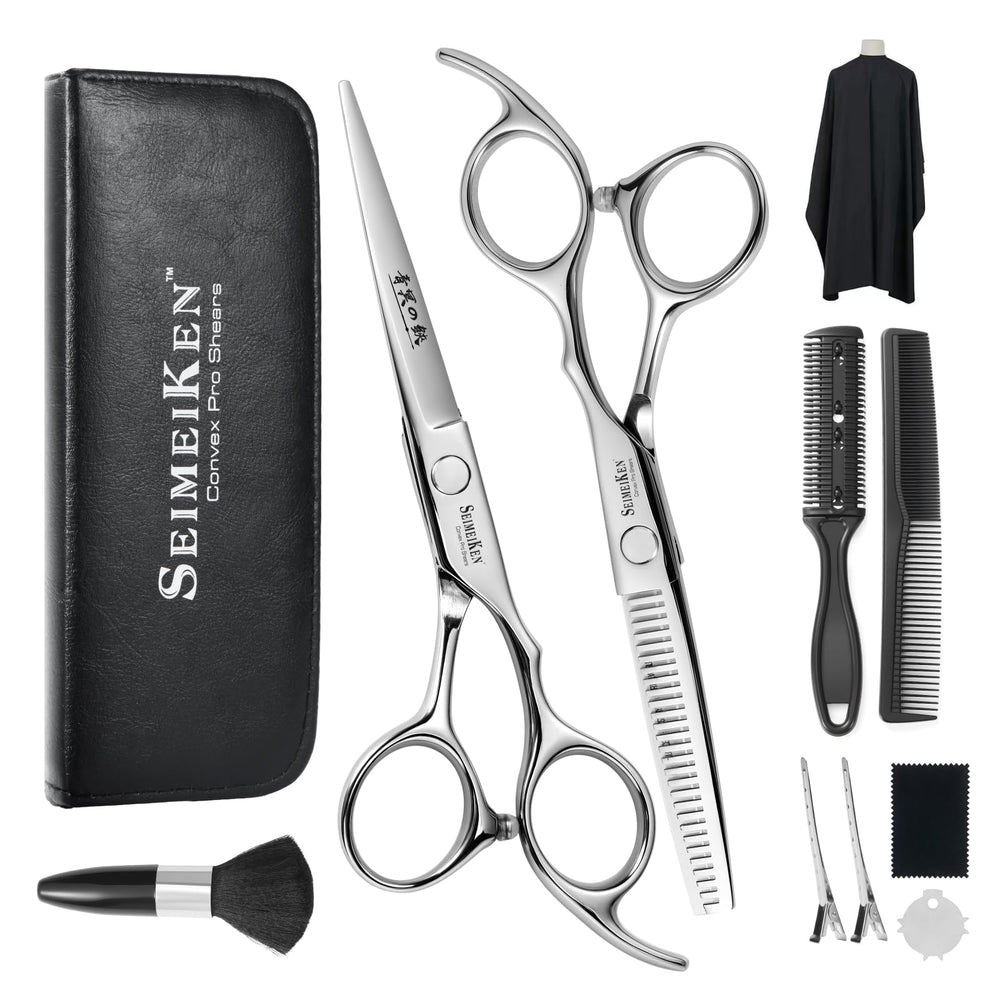 Tijeras SEIMEIKEN para corte de cabello de 6 pulgadas, rendimiento profesional en casa