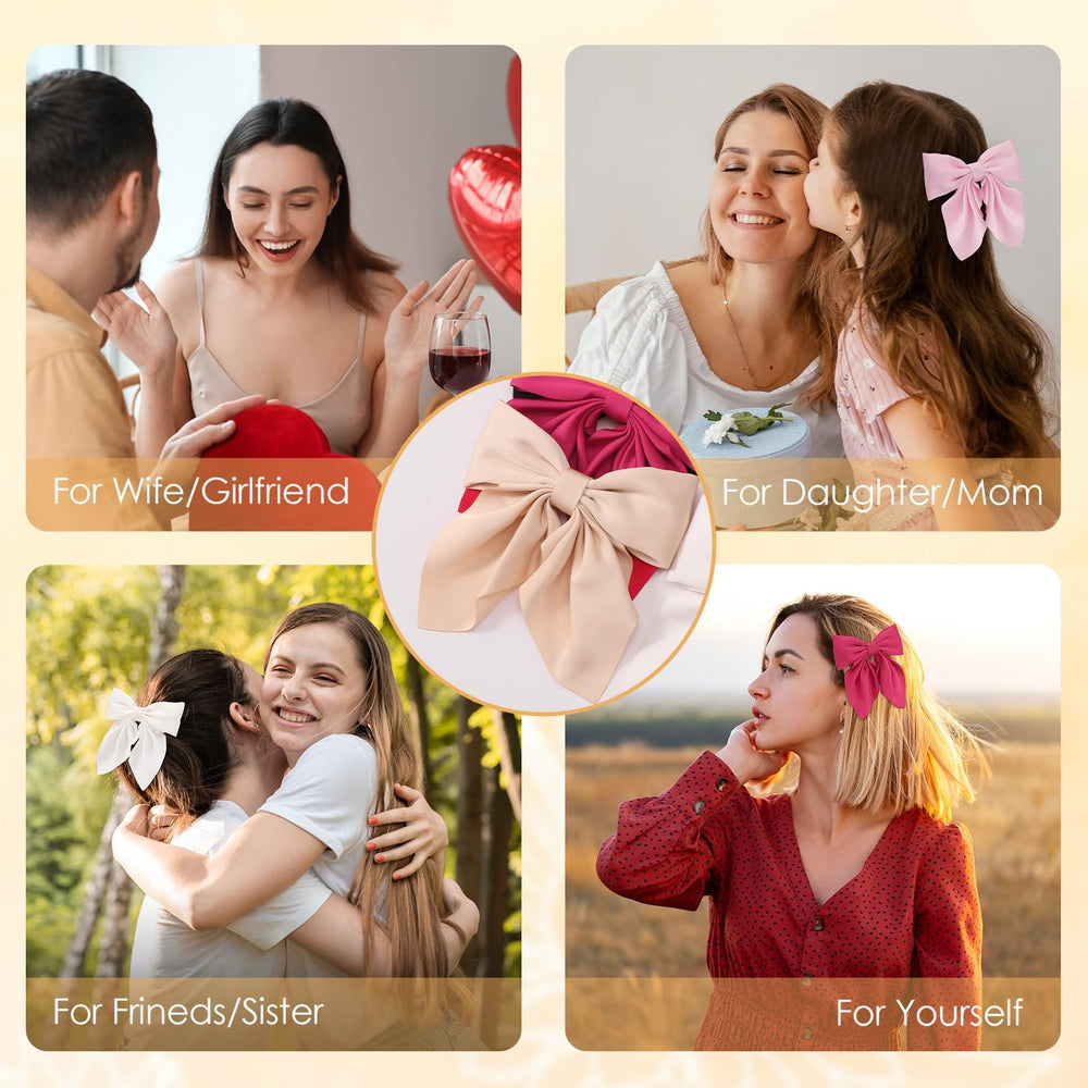 Seiolieliou detalle lazo cabellero rosa, acabado suave