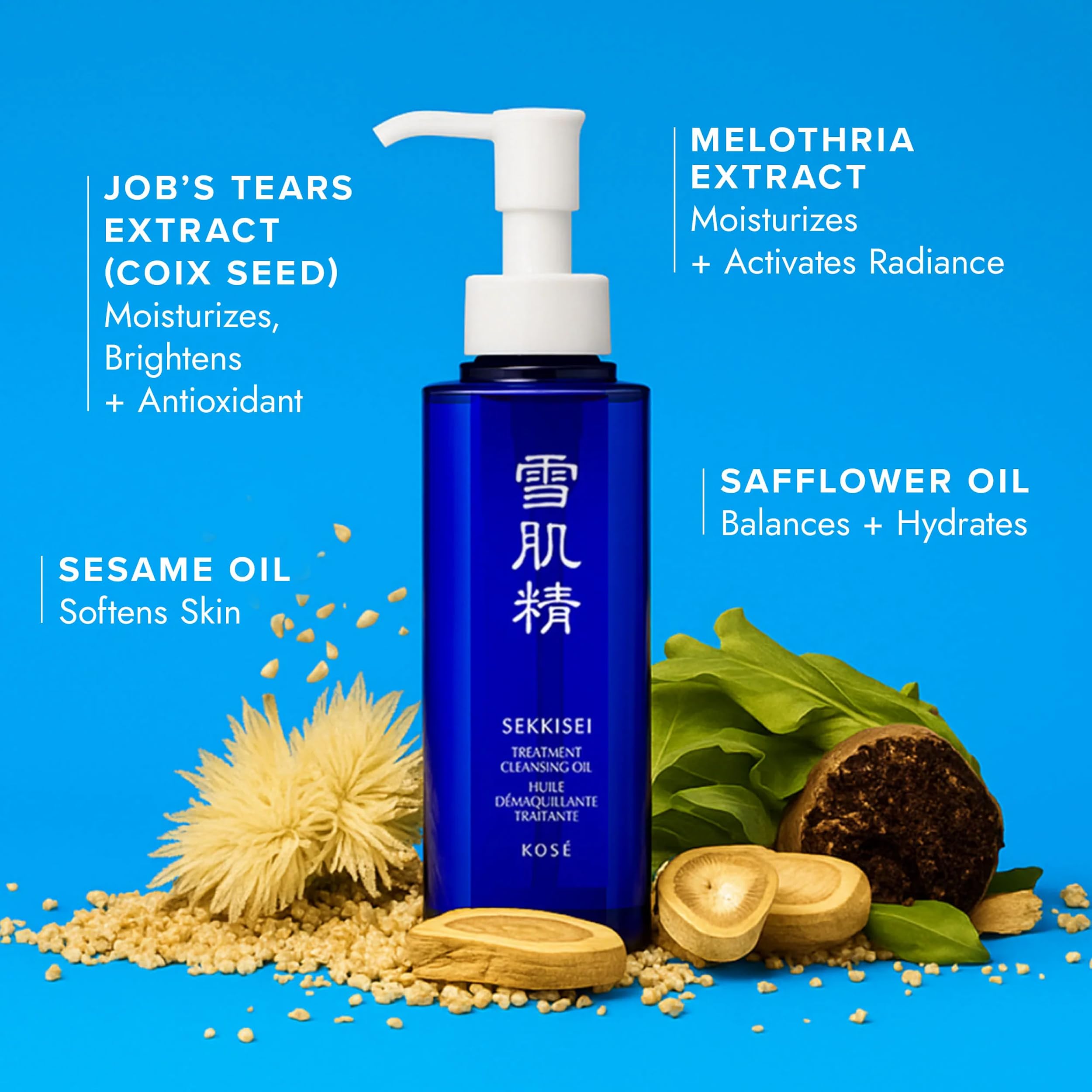 SEKKISEI Demaquillage Avec Maquillage: douceur et efficacité sur la peau.