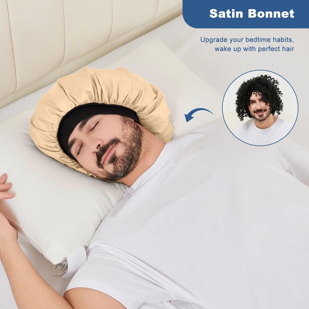 Bonete satin elástico suave de Selalu, ajuste cómodo para dormir sin marcas