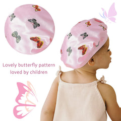 Bonete Selalu para niñas con cabello rizado, suave al dormir
