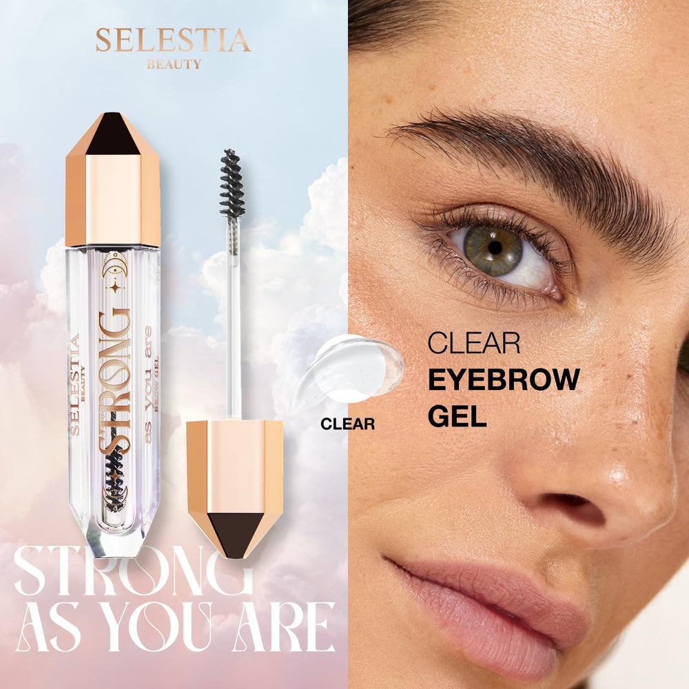 Defined brows with SELESTIA BEAUTY Clear Eyebrow Gel