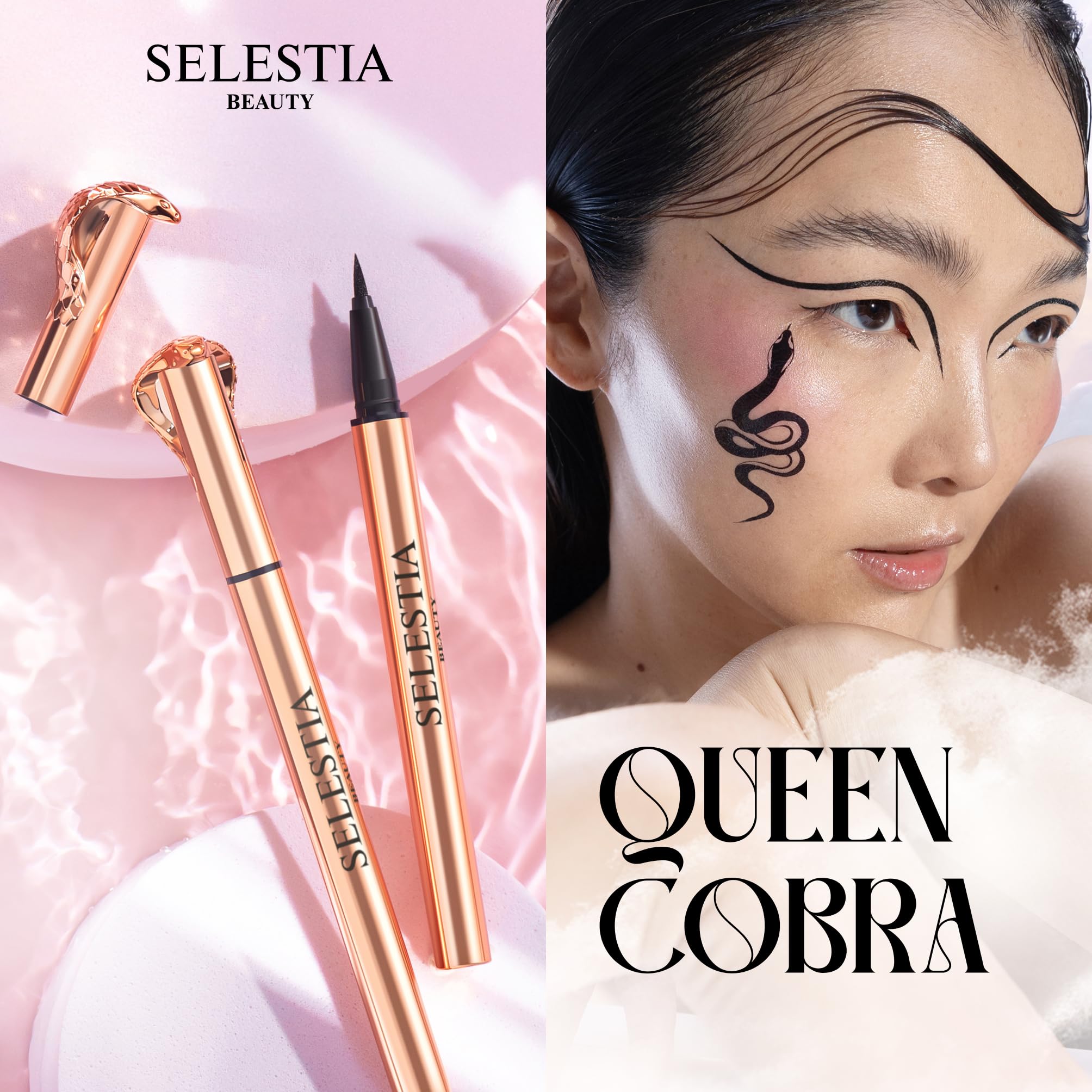 SELESTIA Queen Cobra delineado en ojo para look definido.