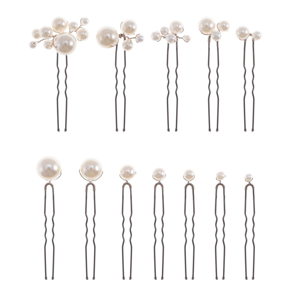 SELFCLOUD alfileres para pelo con perlas, ideal para novias en la boda.