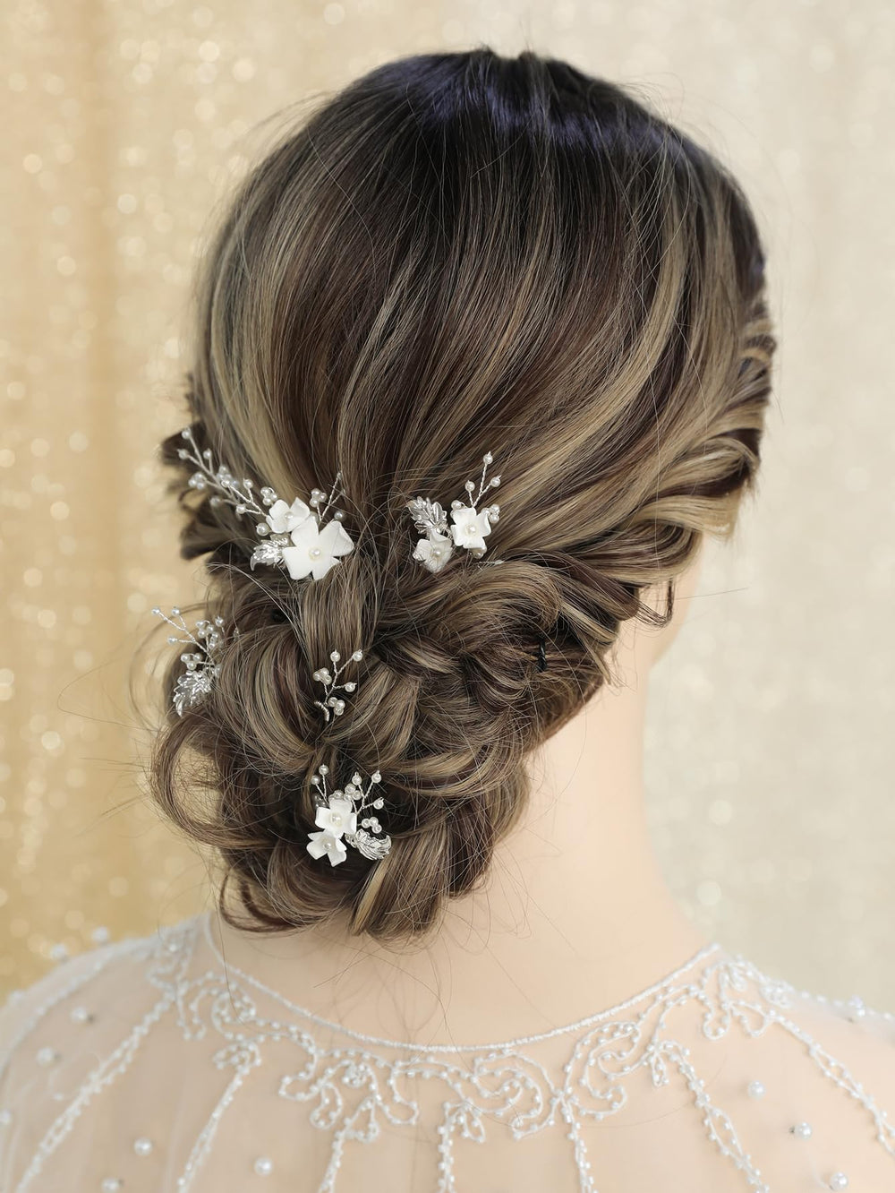 SELFCLOUD horquillas cabello 6 piezas, joyas para boda.