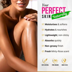 Selfwise aplicación facial y cuello con aceite nutritivo para piel radiante.