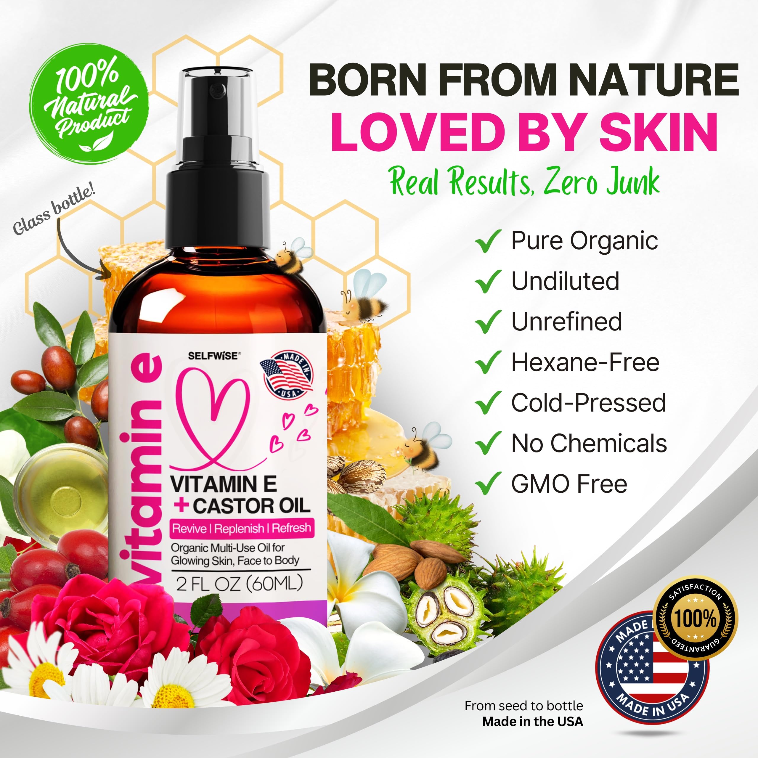 Selfwise aroma sutil con aceites esenciales para relajación.
