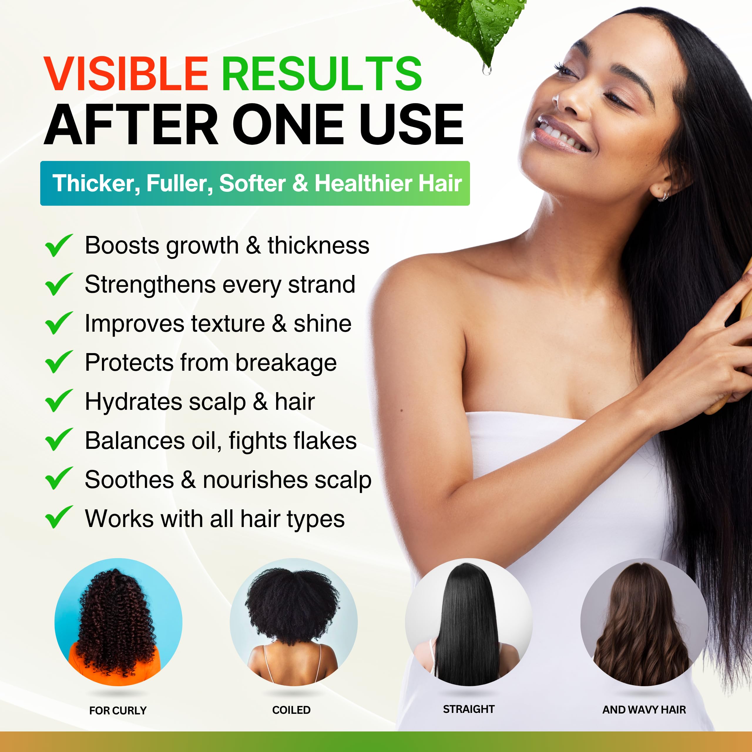 SELFWISE Batana Oil, libre de sulfatos y parabenos, cuidado suave.