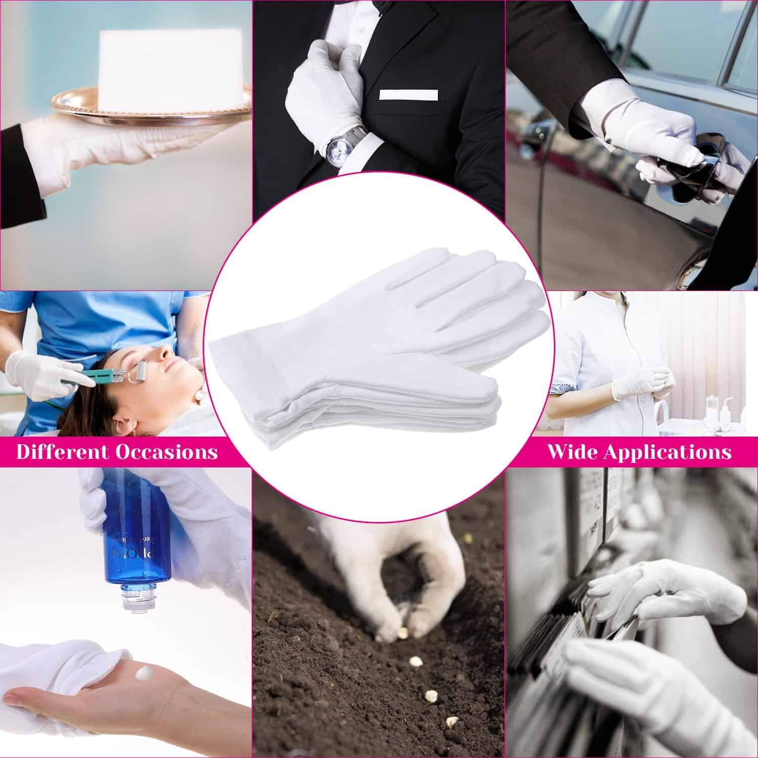 Guantes con puño elástico Selizo, ajuste seguro.