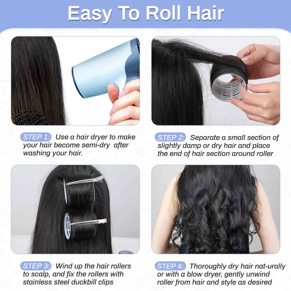 Rodillos mediano Selizo para rizos medios con aspecto natural