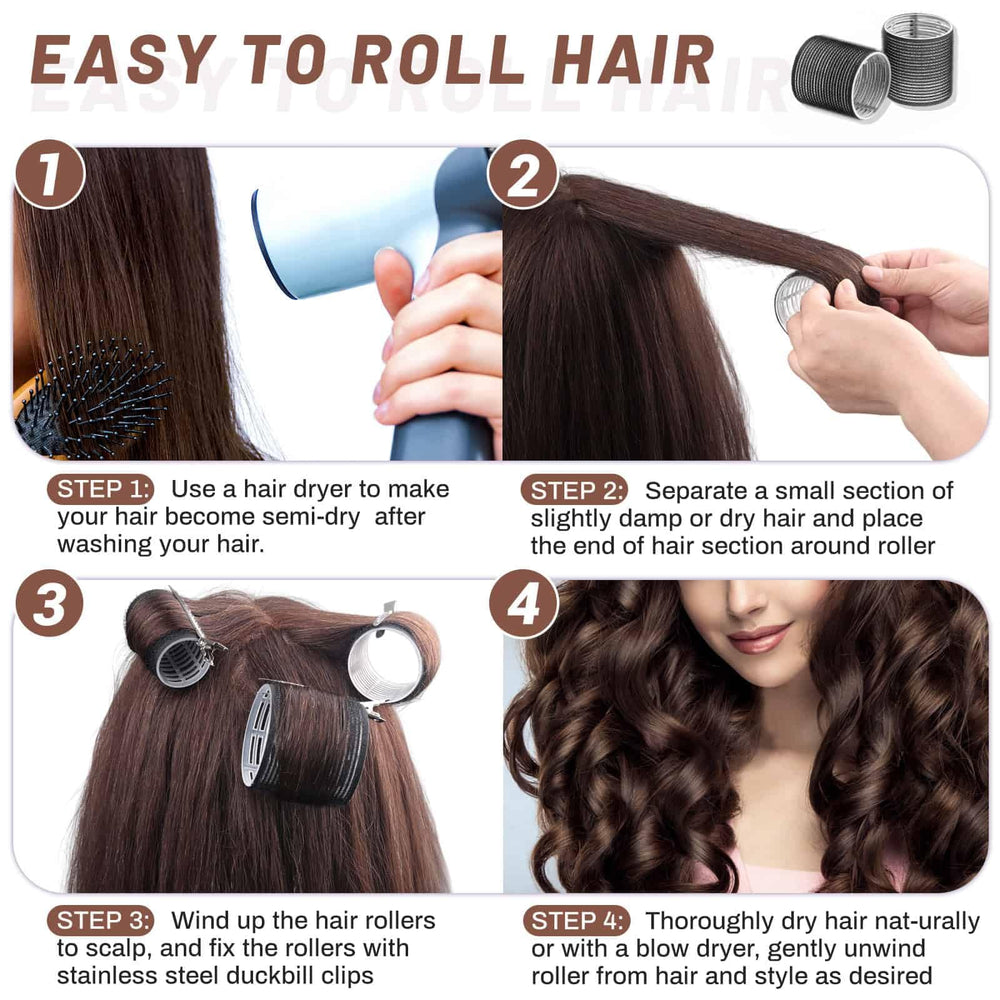 Selizo rulos con clips, opción ideal para fijar rulos fácilmente