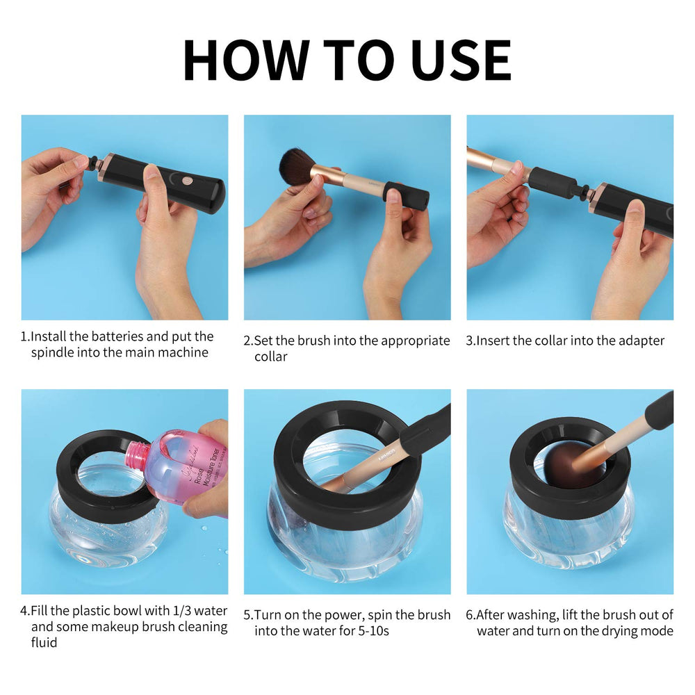 Senbowe ayuda a mantener las brochas limpias entre sesiones de maquillaje.