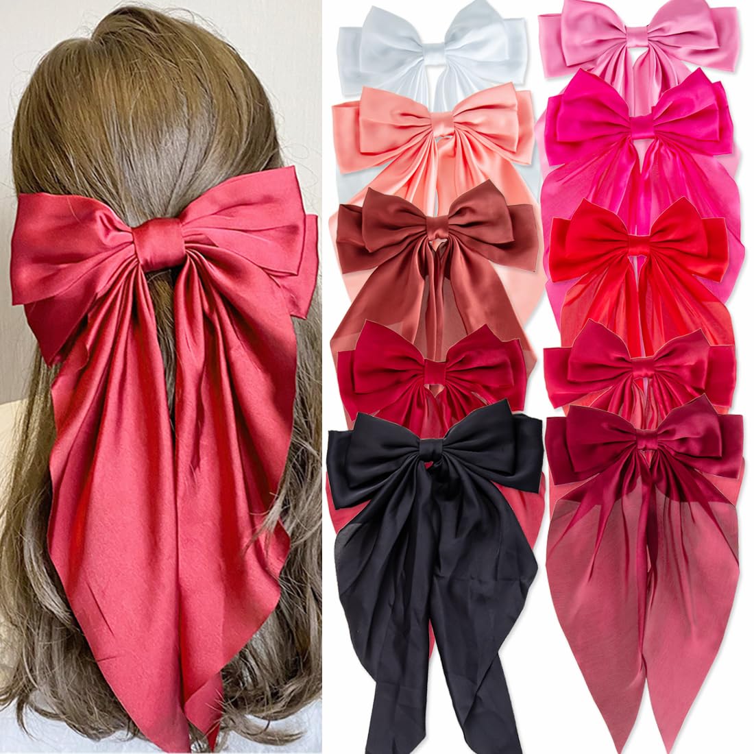 Seneeel broches grandes para mujer, enfoque en diseño, añade elegancia a peinados diarios
