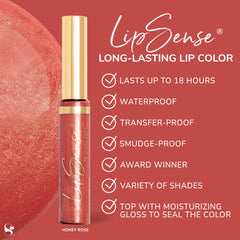 SeneGence LipSense acabado brillo realza el color