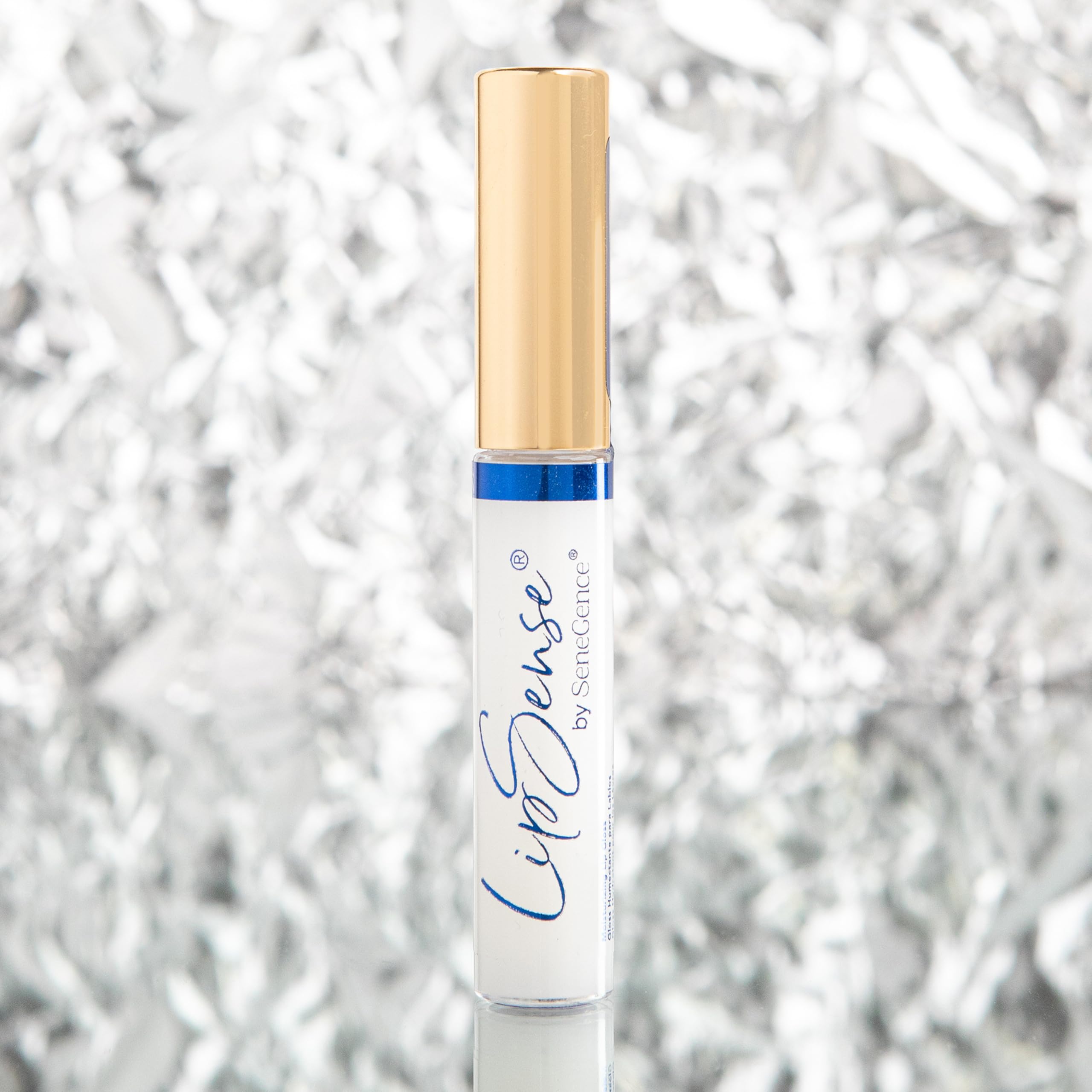 SeneGence LipSense finition nacrée, éclat subtil sur les lèvres.