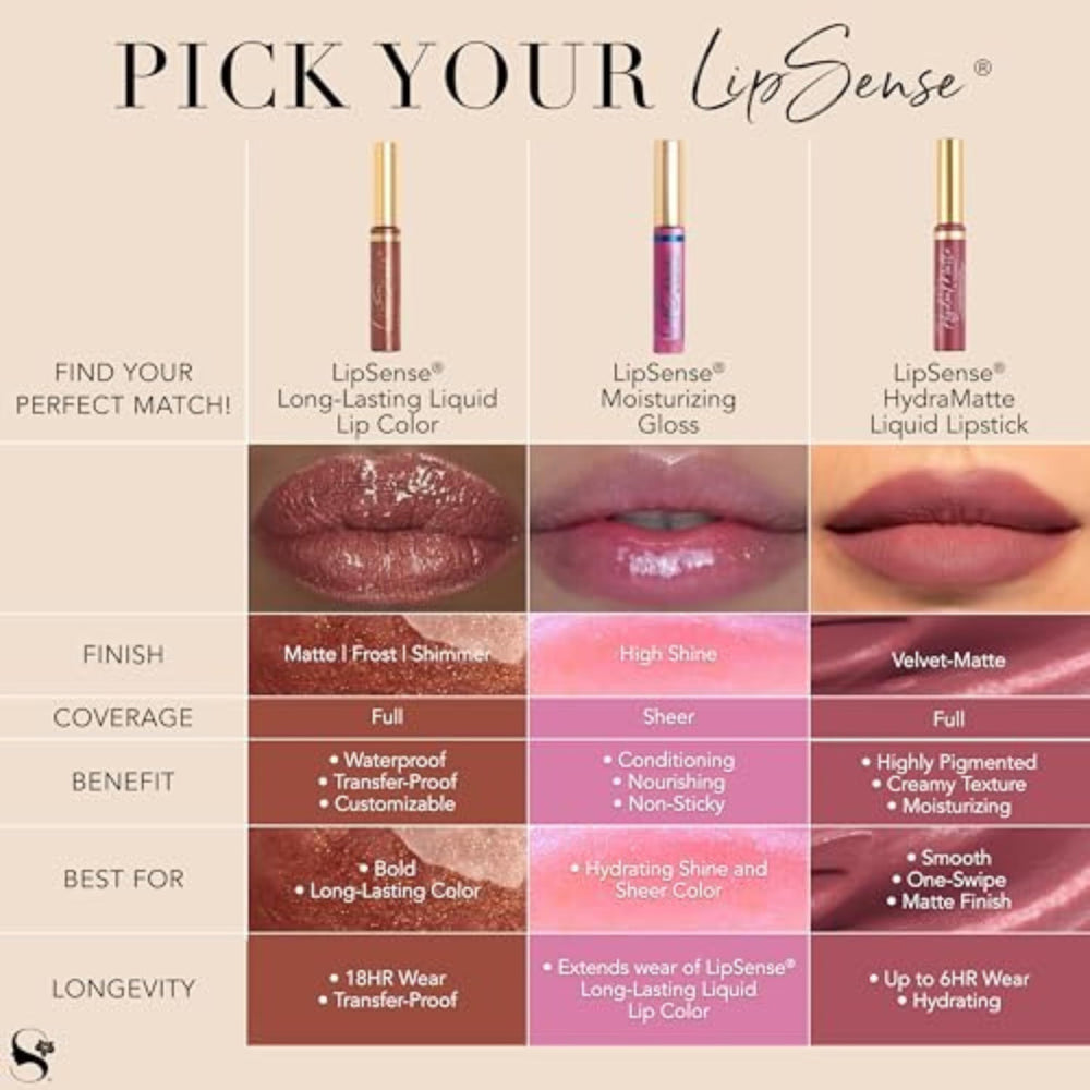 SeneGence LipSense finition satinée-mate, look polyvalent et moderne.