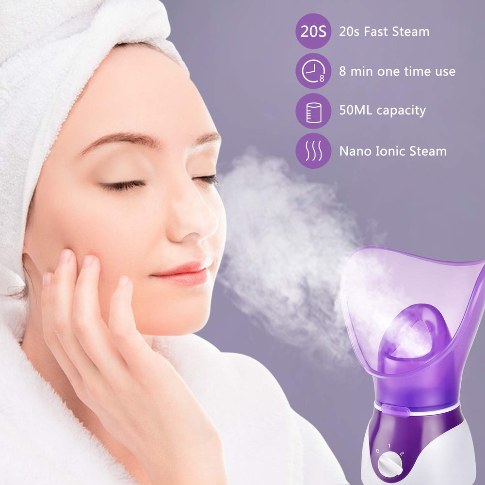 Seneryla vaporizador con cepillo, ideal para exfoliación suave y limpieza.