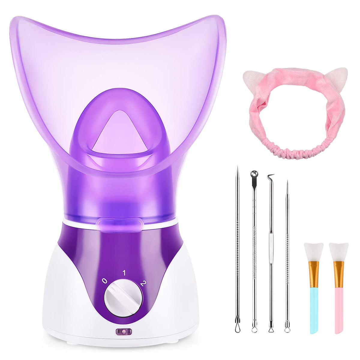 Seneryla Vaporizador Facial en empaque morado, listo para comenzar tu rutina en casa.