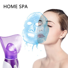 Seneryla Vaporizador Facial, primer plano de poros abiertos para limpieza profunda.