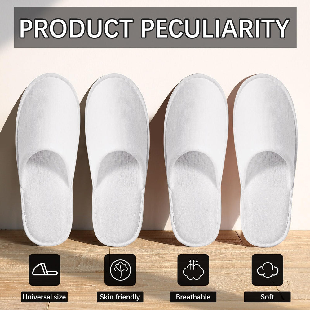 Pantuflas desechables SENJUNSAFE de uso individual, ideales para estancias cortas y limpieza.