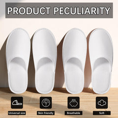 Pantuflas desechables SENJUNSAFE de uso individual, ideales para estancias cortas y limpieza.