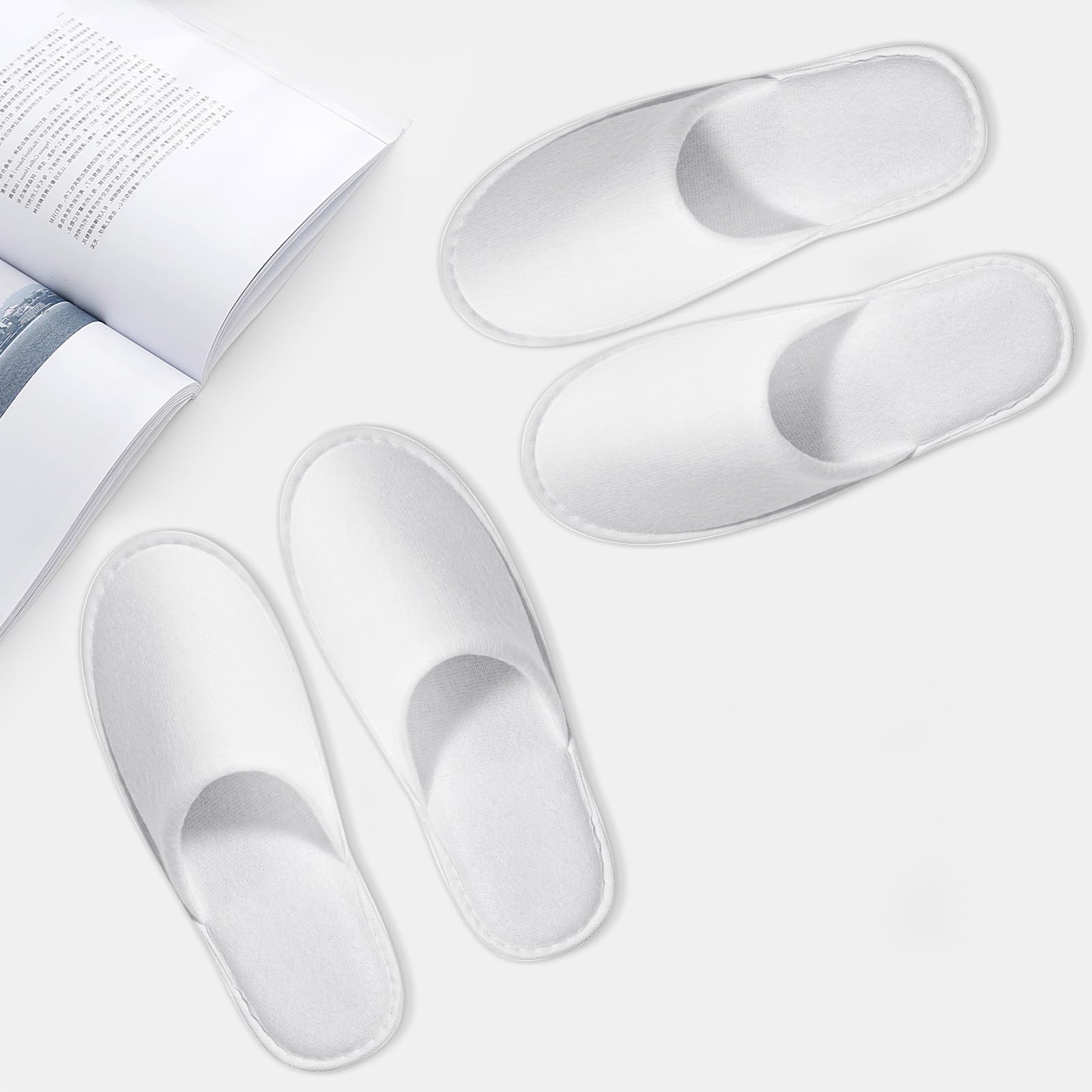Pantuflas desechables SENJUNSAFE para habitación, limpieza fácil y experiencia ordenada.