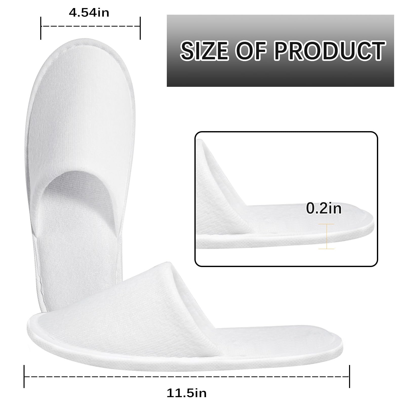 Pantuflas desechables SENJUNSAFE para spa, suaves y ligeras para sesiones de cuidado.
