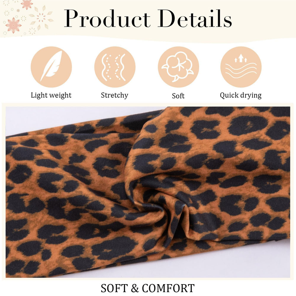 SENMAY diadema leopard para deporte, evita deslizamientos durante ejercicios.