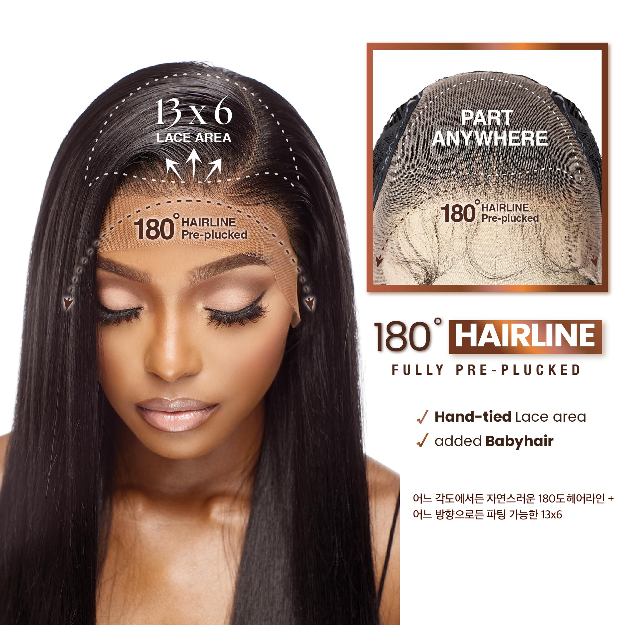 Sensationnel Bare Lace estilo ondulado para volumen natural.