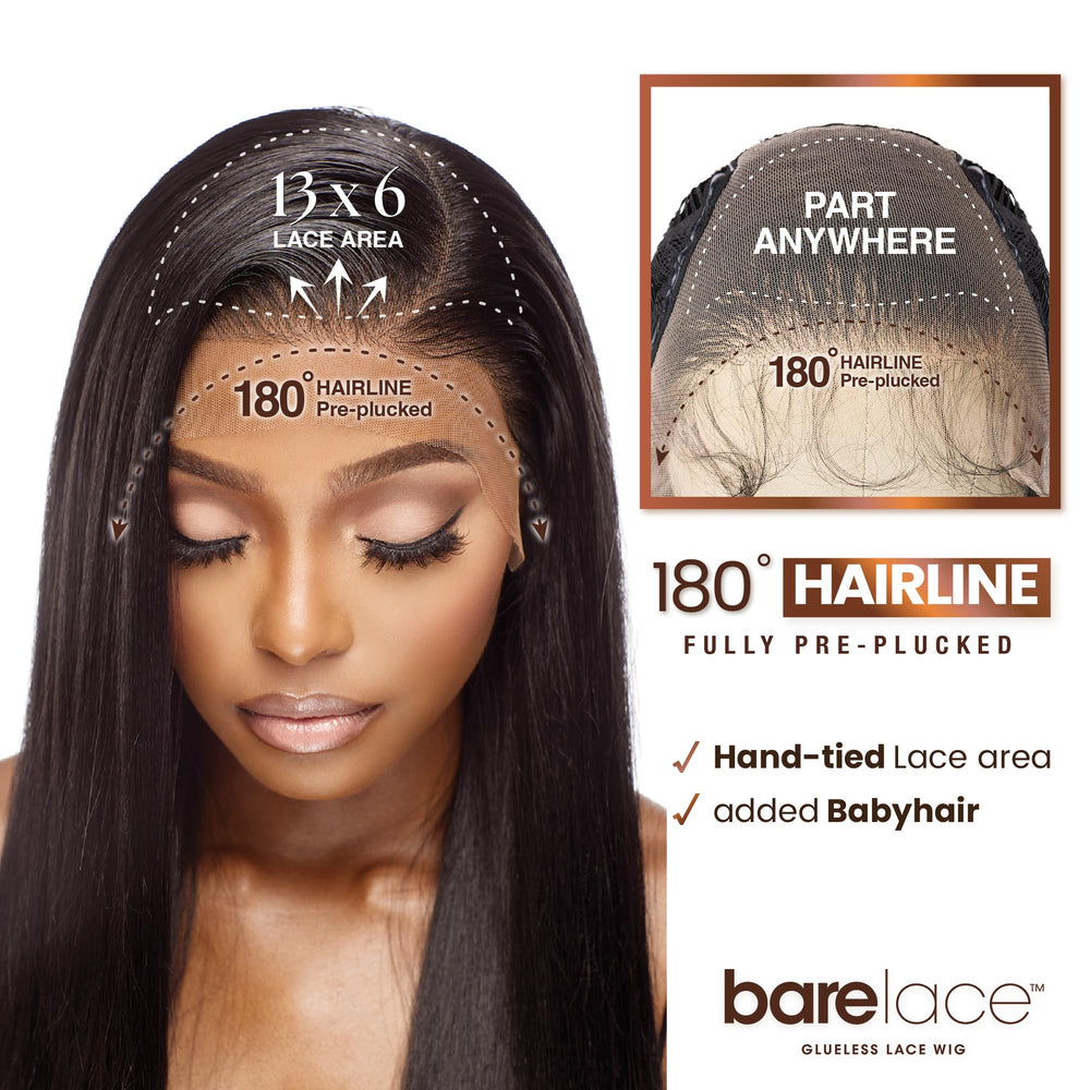 Sensationnel Bare Lace 13x6 full-cap interior reveals breathable mesh for comfort.