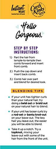 Sensationnel Curls Kinksandco primer plano de gorra ajustable.