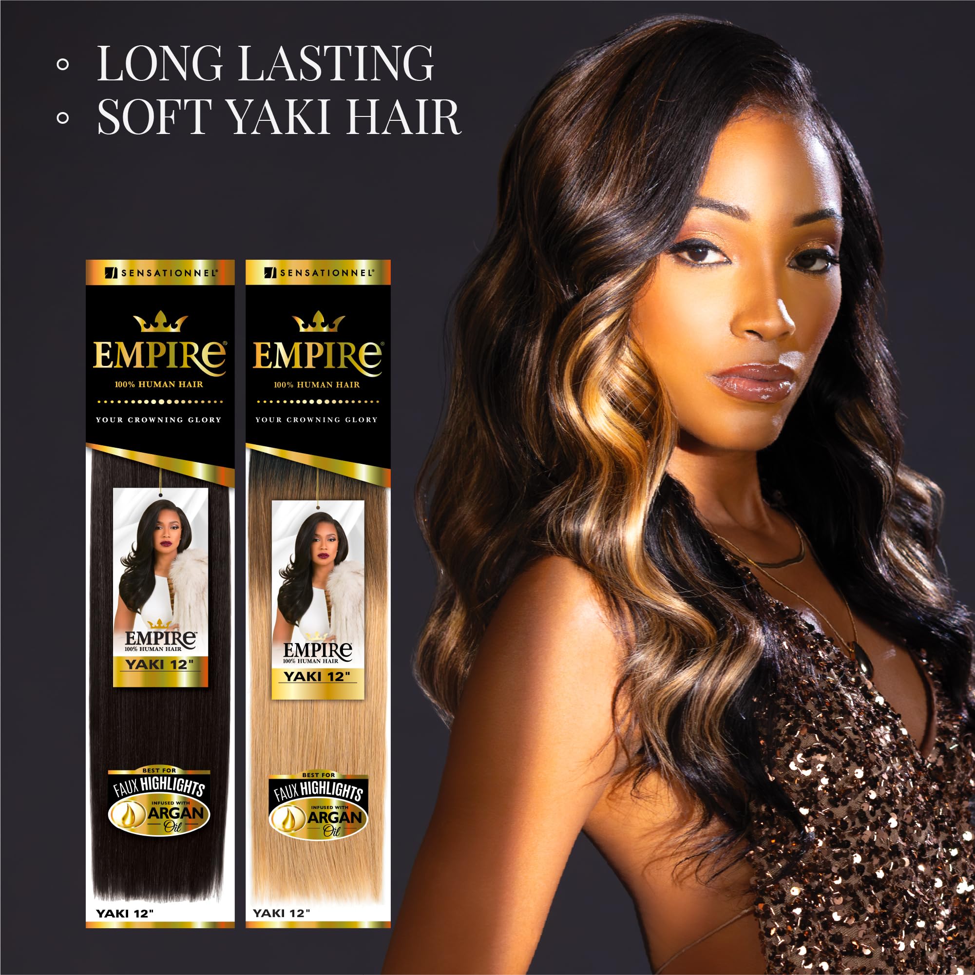 Sensationnel Empire Yaki 1 pack para peinados rápidos y versátiles.