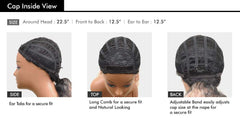 Sensationnel media-peluca rizos 1b, vista frontal para look versátil.