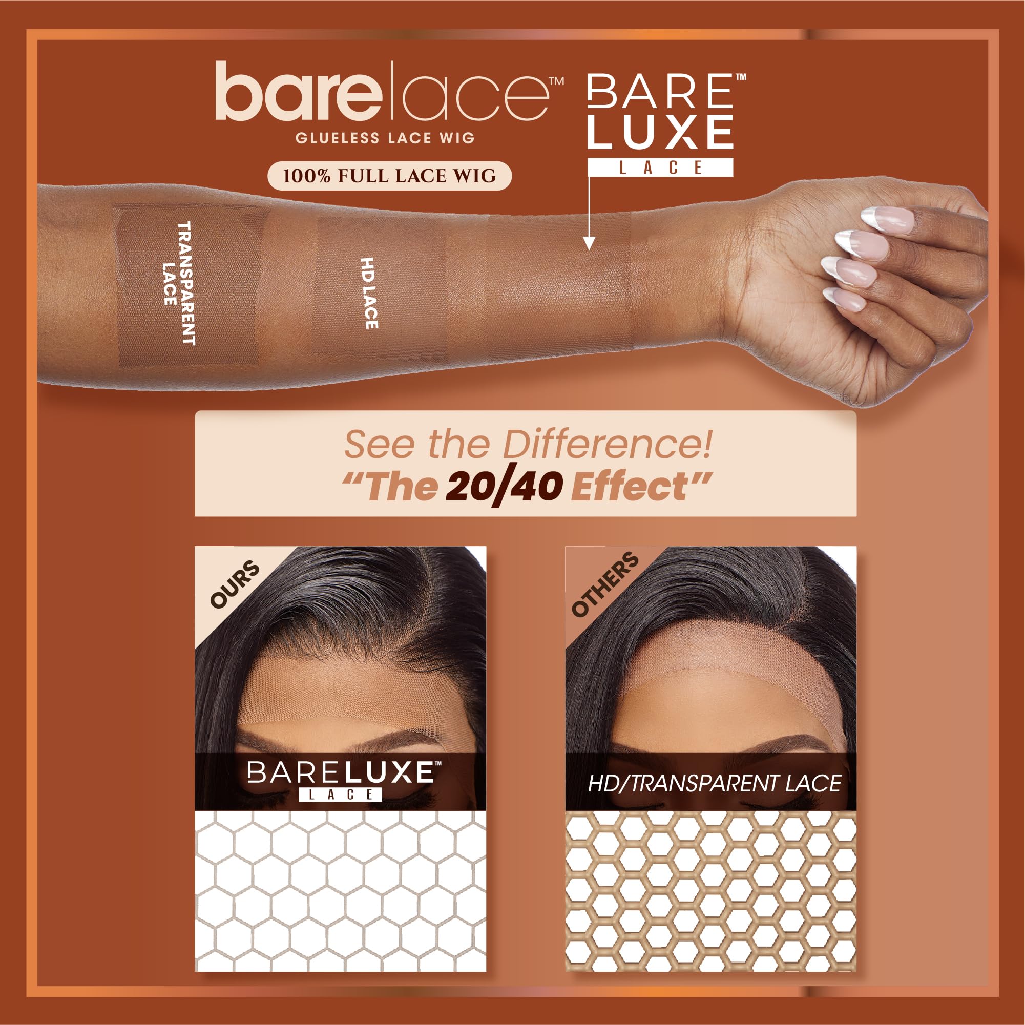 Sensationnel peluca de encaje densidad natural para acabados suaves