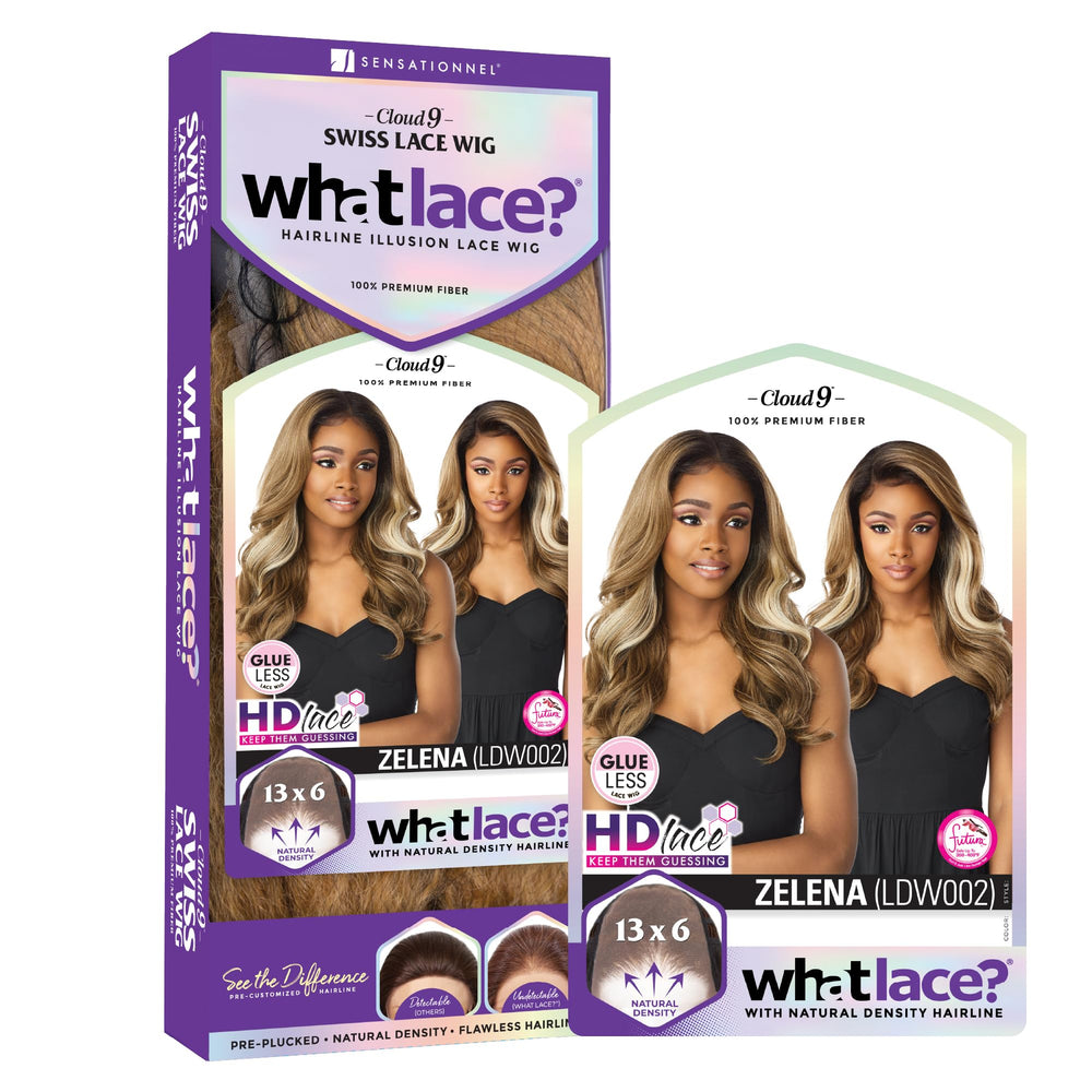 Sensationnel What Lace 13x6 Cierre sin pegamento para peinados fáciles y rápidos.