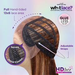 Sensationnel What Lace 13x6 Negro Intenso: detalle de la línea de cabello prepeinada