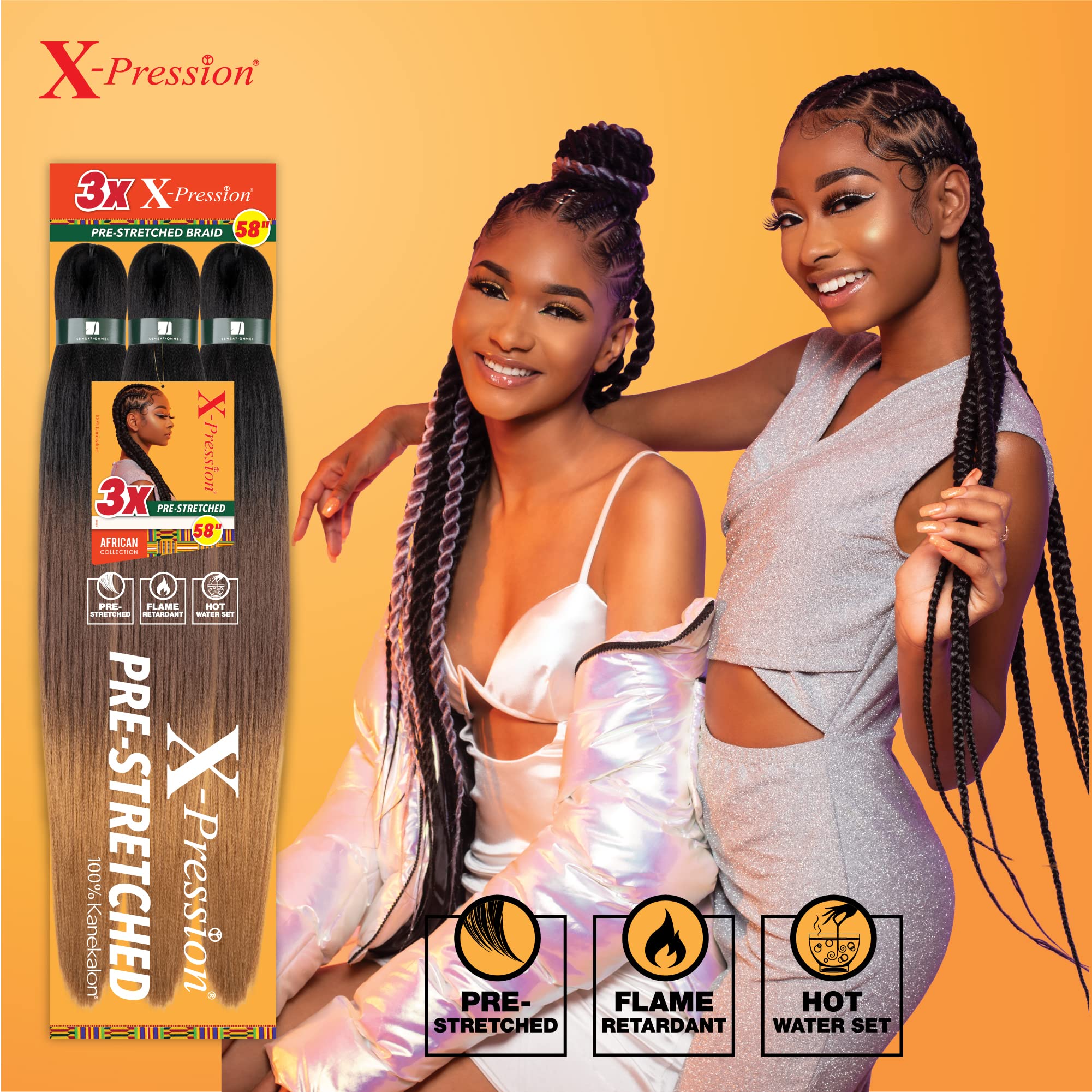 Sensationnel X-PRESSION, cabello apto para box braids y estilos protectores