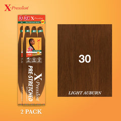 Primer plano de la textura Yaki suave de Sensationnel X-PRESSION